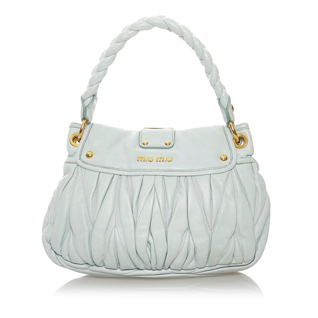 Miu Miu Coffer Leather Satchel (SHG-30821)