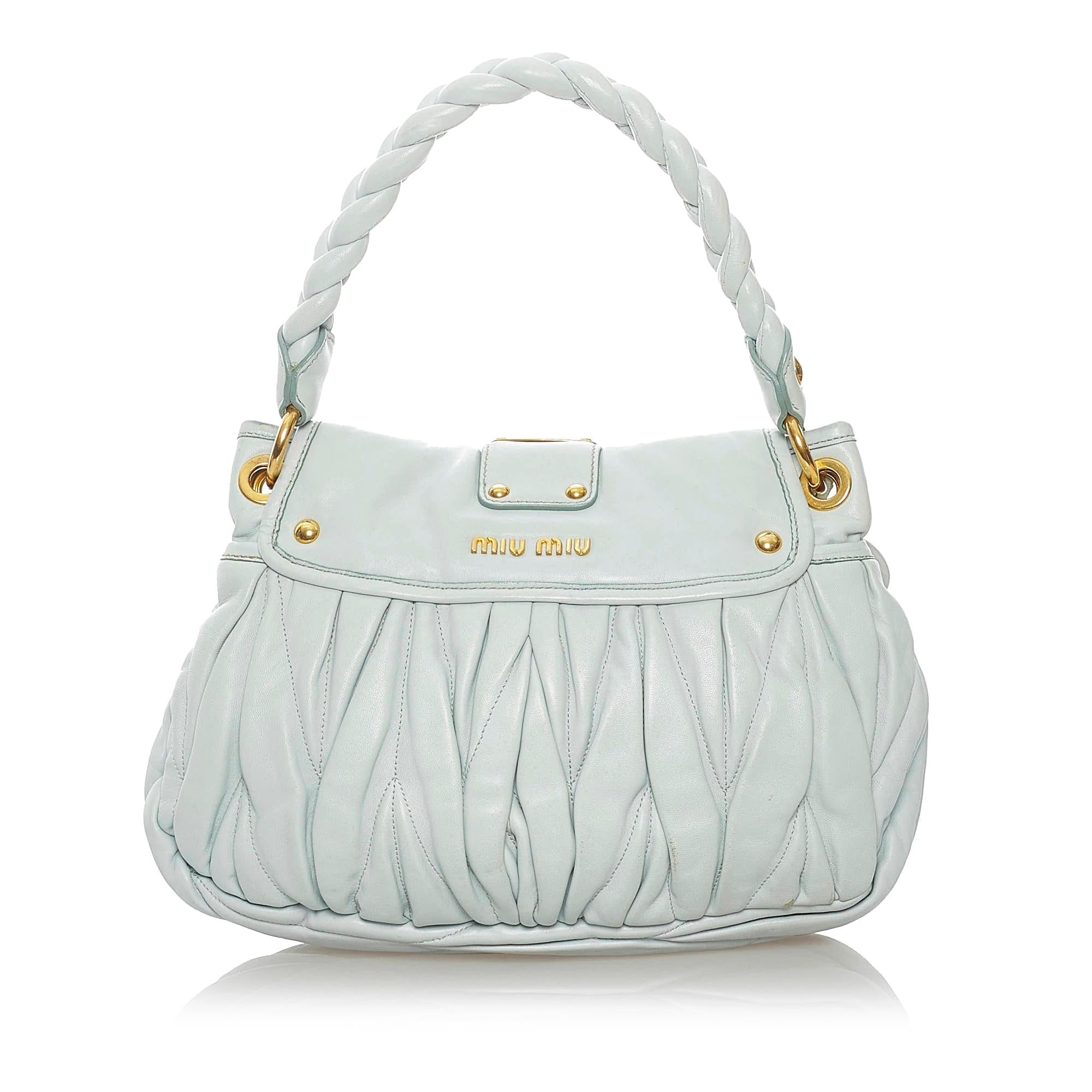 Miu Miu Coffer Leather Satchel (SHG-30821)