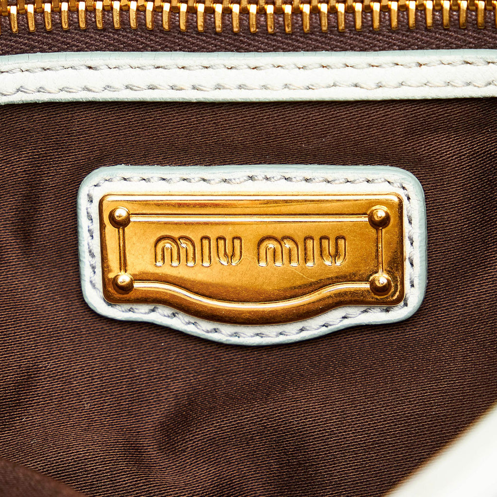 Miu Miu Coffer Leather Satchel (SHG-30821)