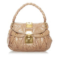 Miu Miu Coffer Leather Satchel (SHG-30877)