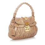 Miu Miu Coffer Leather Satchel (SHG-30877)