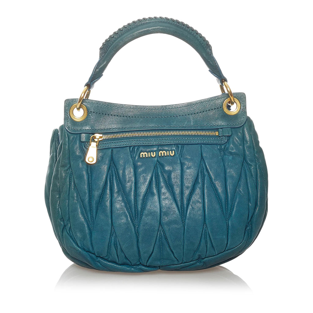 Miu Miu Coffer Leather Satchel (SHG-30895)