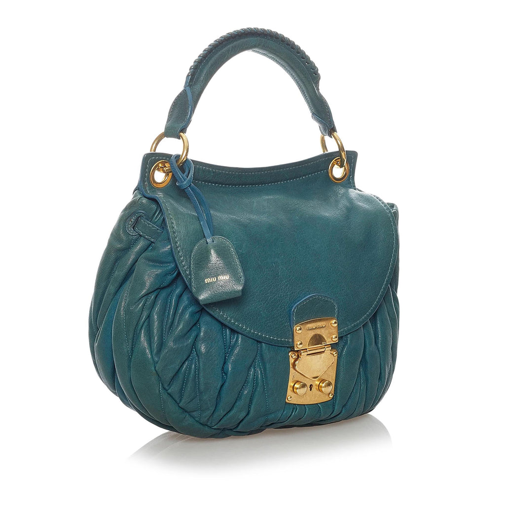 Miu Miu Coffer Leather Satchel (SHG-30895)