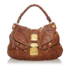 Miu Miu Coffer Leather Satchel (SHG-30901)