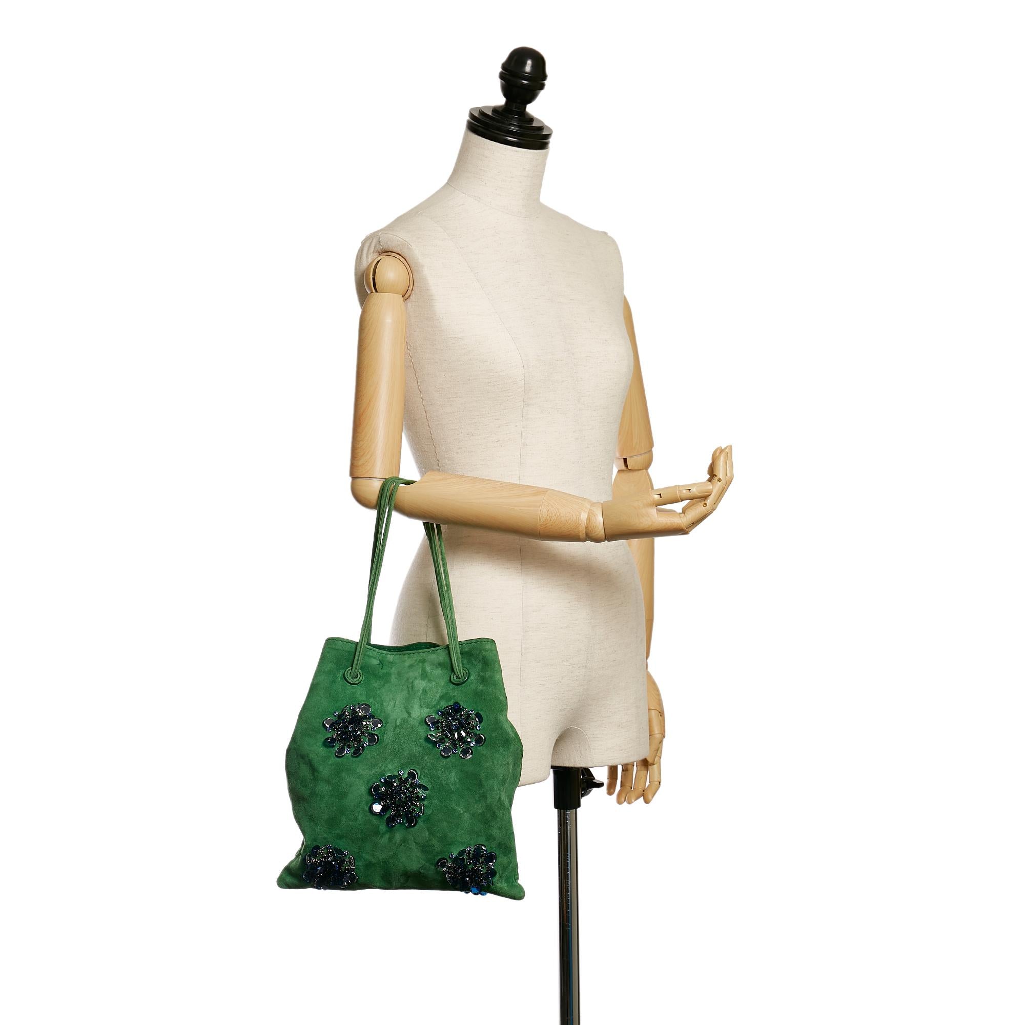 Miu Miu Embellished Leather Handbag (SHG-30619)