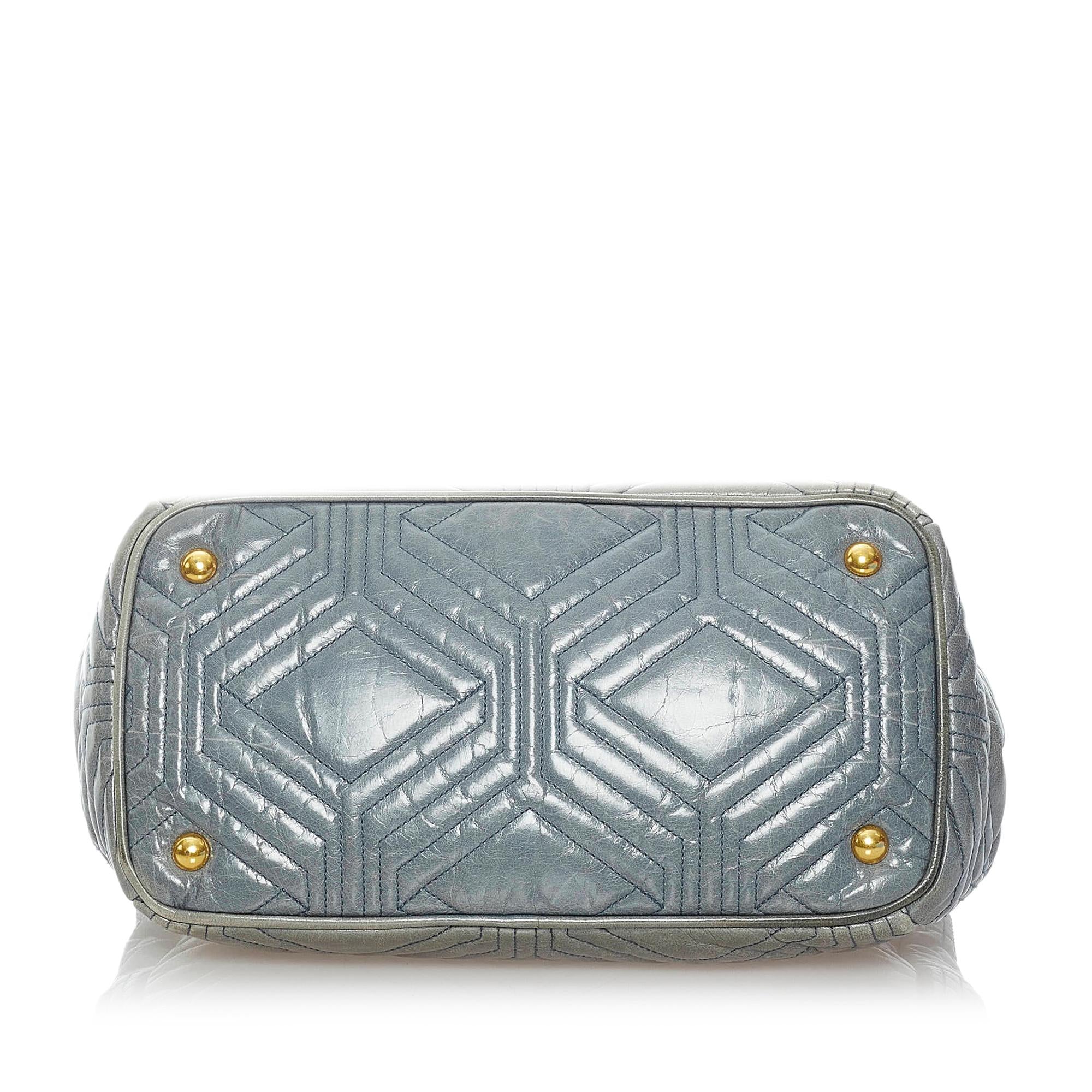 Miu Miu Embossed Leather Satchel (SHG-31195)