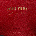 Miu Miu Goat Leather Madras Forever Envelope Pouch (SHF-12288)