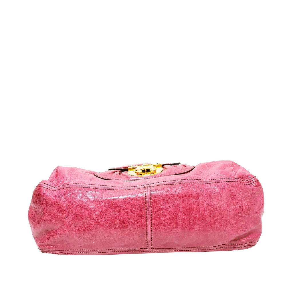 Miu Miu Leather Baguette (SHG-29966)