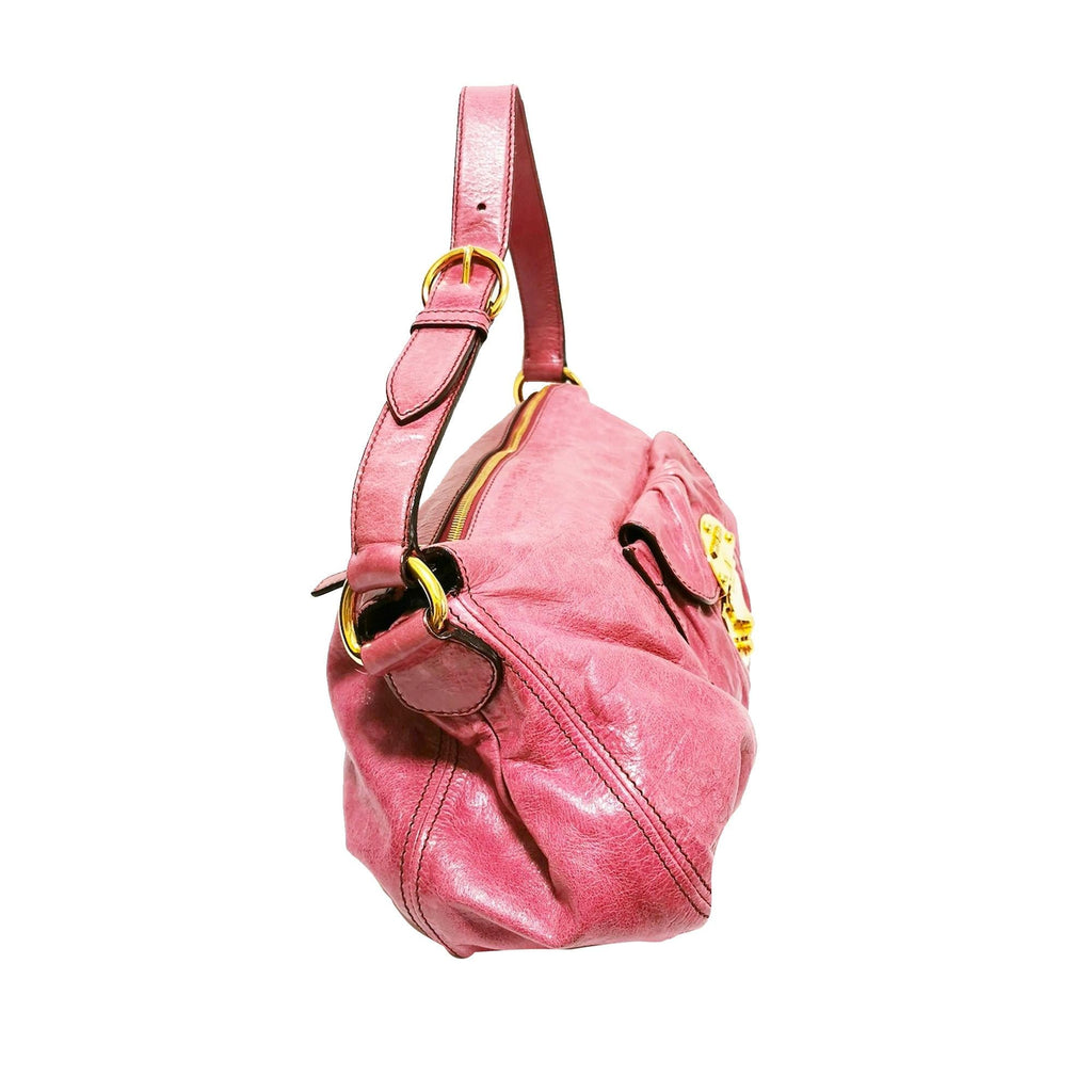 Miu Miu Leather Baguette (SHG-29966)