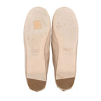 Miu Miu Leather Lea Logo Ballet Flats - Size 7.5 / 37.5