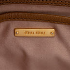 Miu Miu Leather Crystal Embellished Tote (SHF-17965)