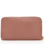 Miu Miu Leather Madras Foglio Zip Wallet - FINAL SALE (SHF-18960)