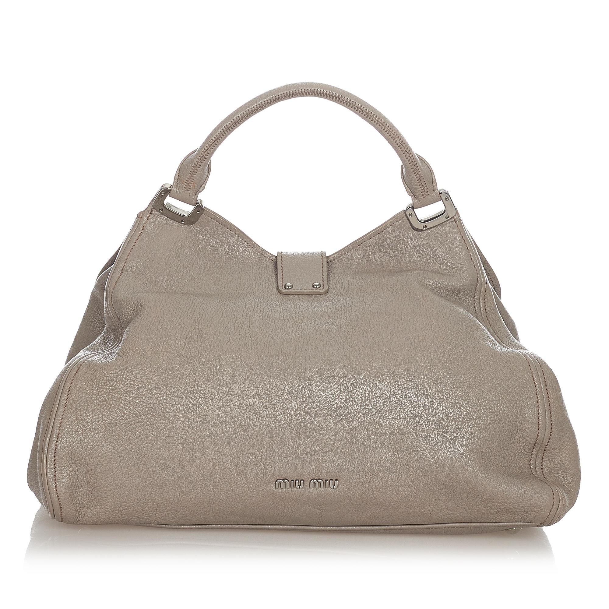 Miu Miu Leather Satchel (SHG-23229)