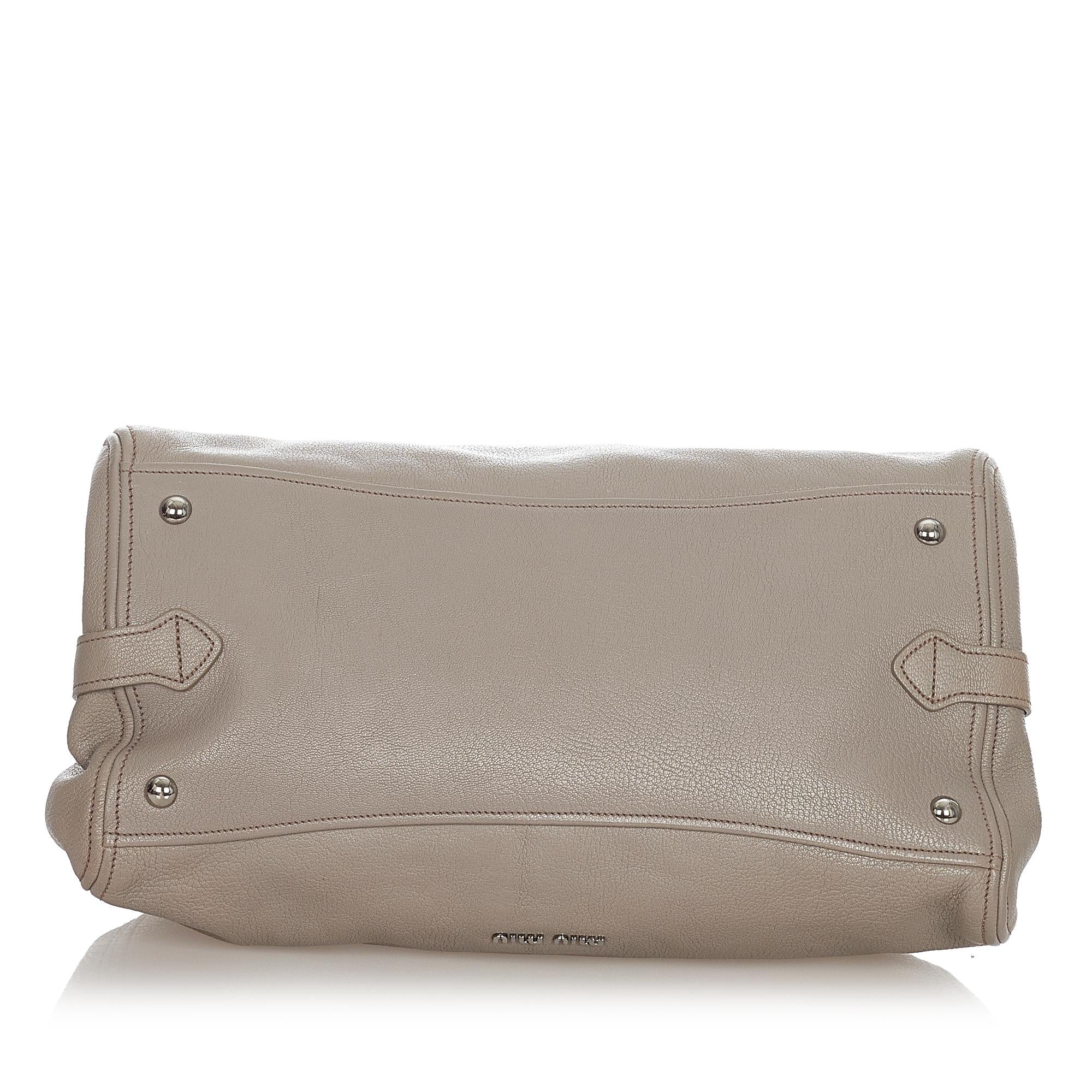 Miu Miu Leather Satchel (SHG-23229)
