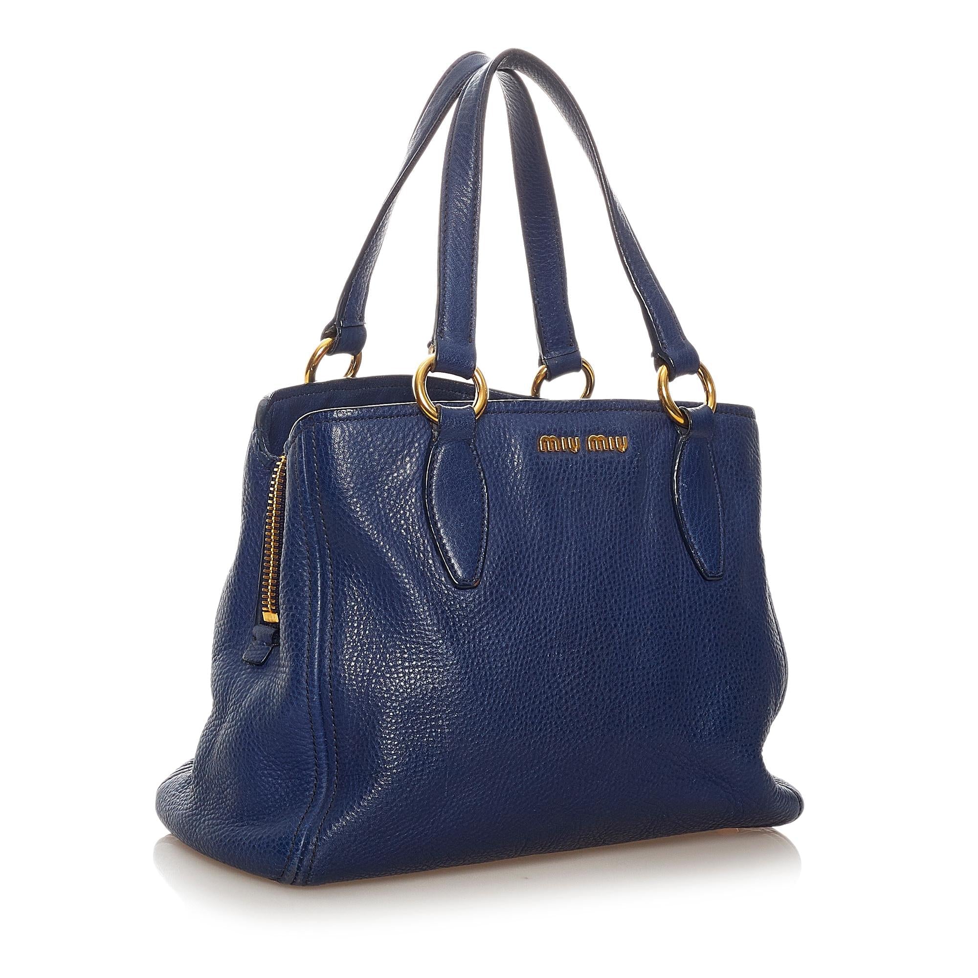 Miu Miu Leather Satchel (SHG-27315)