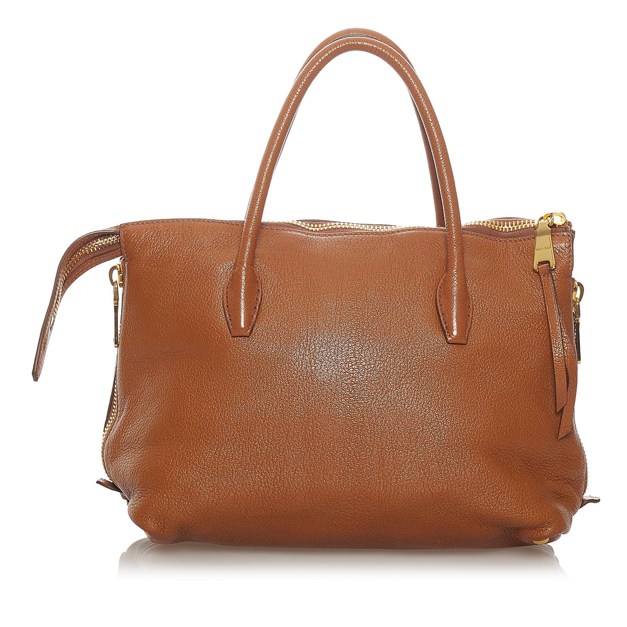 Miu Miu Leather Satchel (SHG-28406)