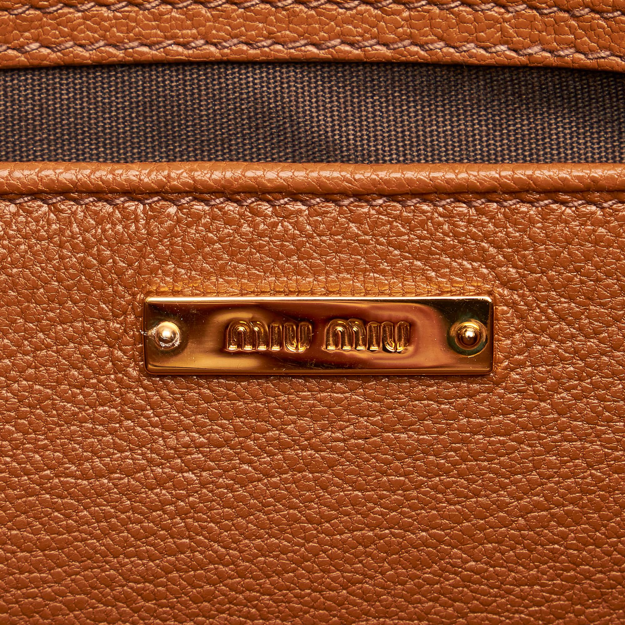 Miu Miu Leather Satchel (SHG-28406)