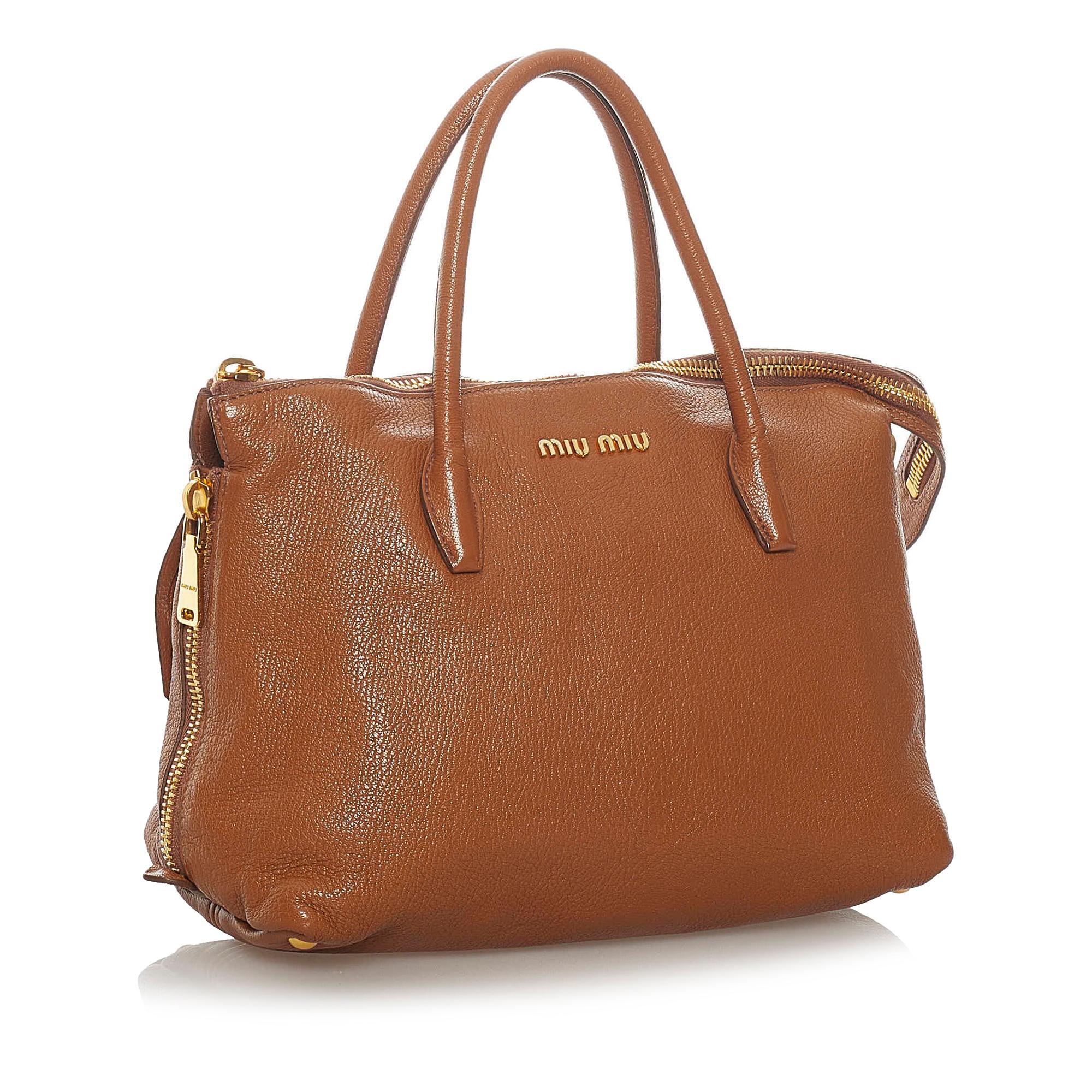 Miu Miu Leather Satchel (SHG-28406)