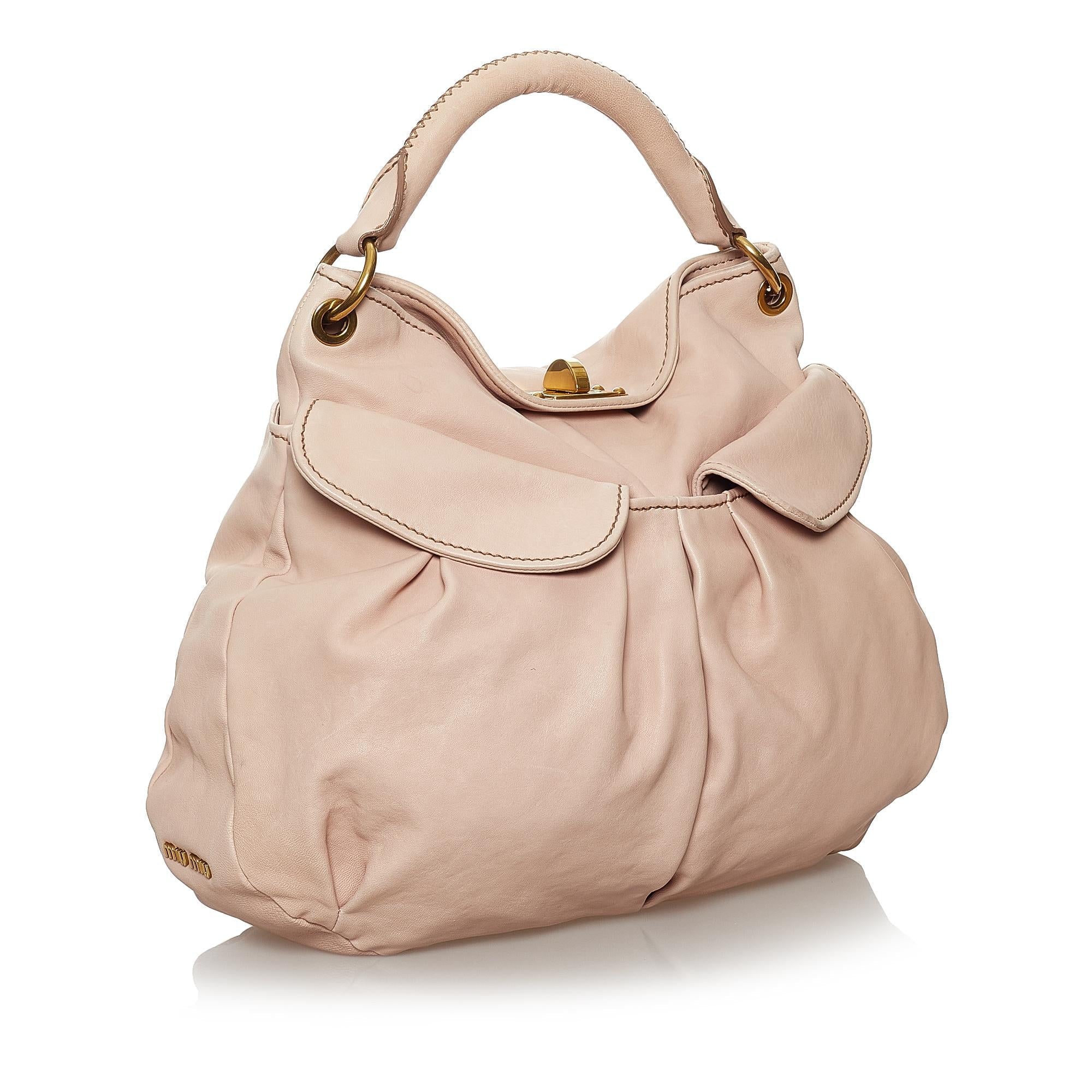 Miu Miu Leather Satchel (SHG-29877)
