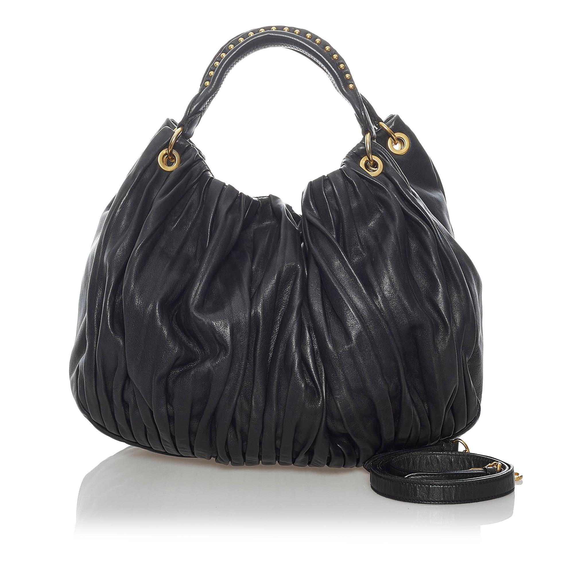 Miu Miu Leather Satchel (SHG-30385)