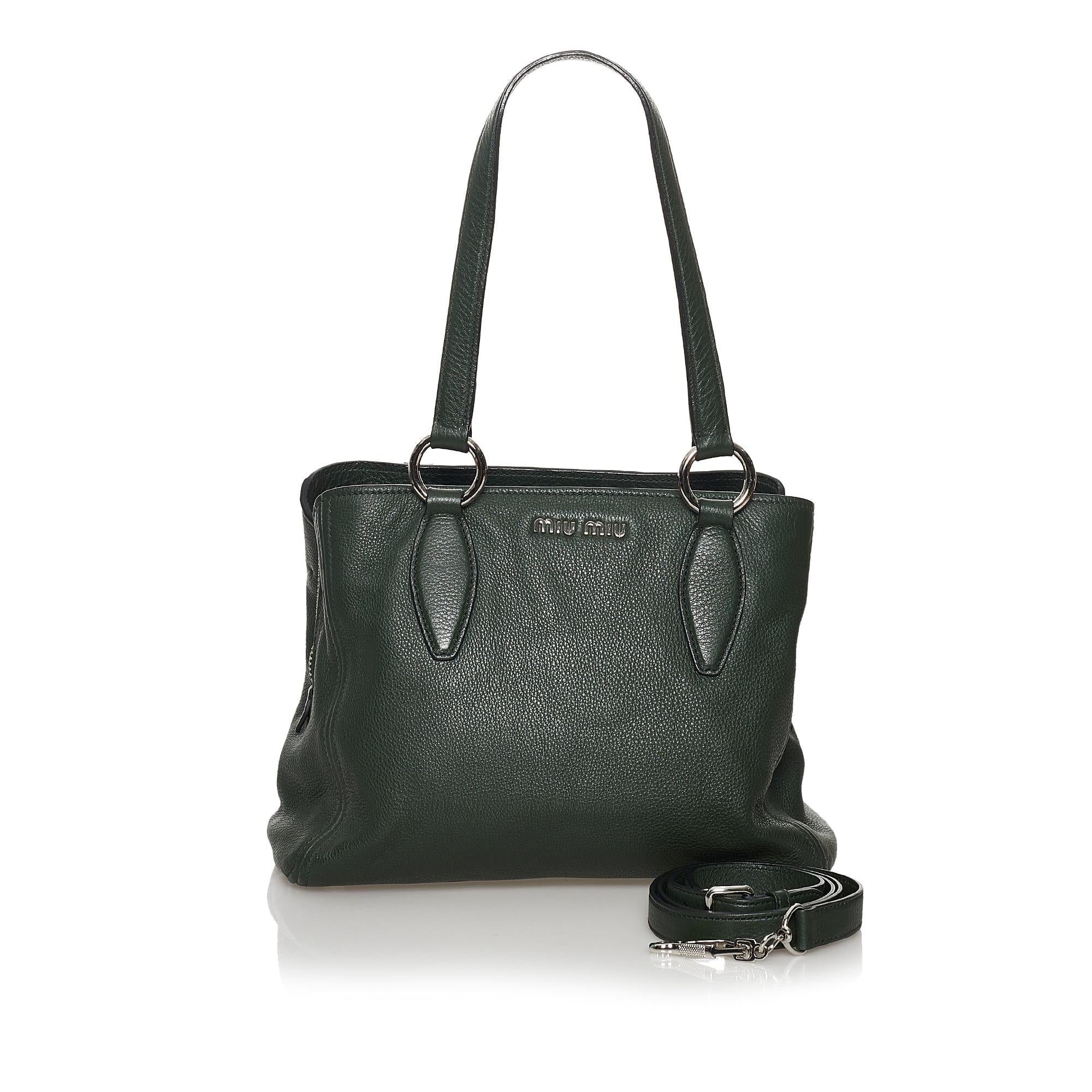 Miu Miu Leather Satchel (SHG-30415)