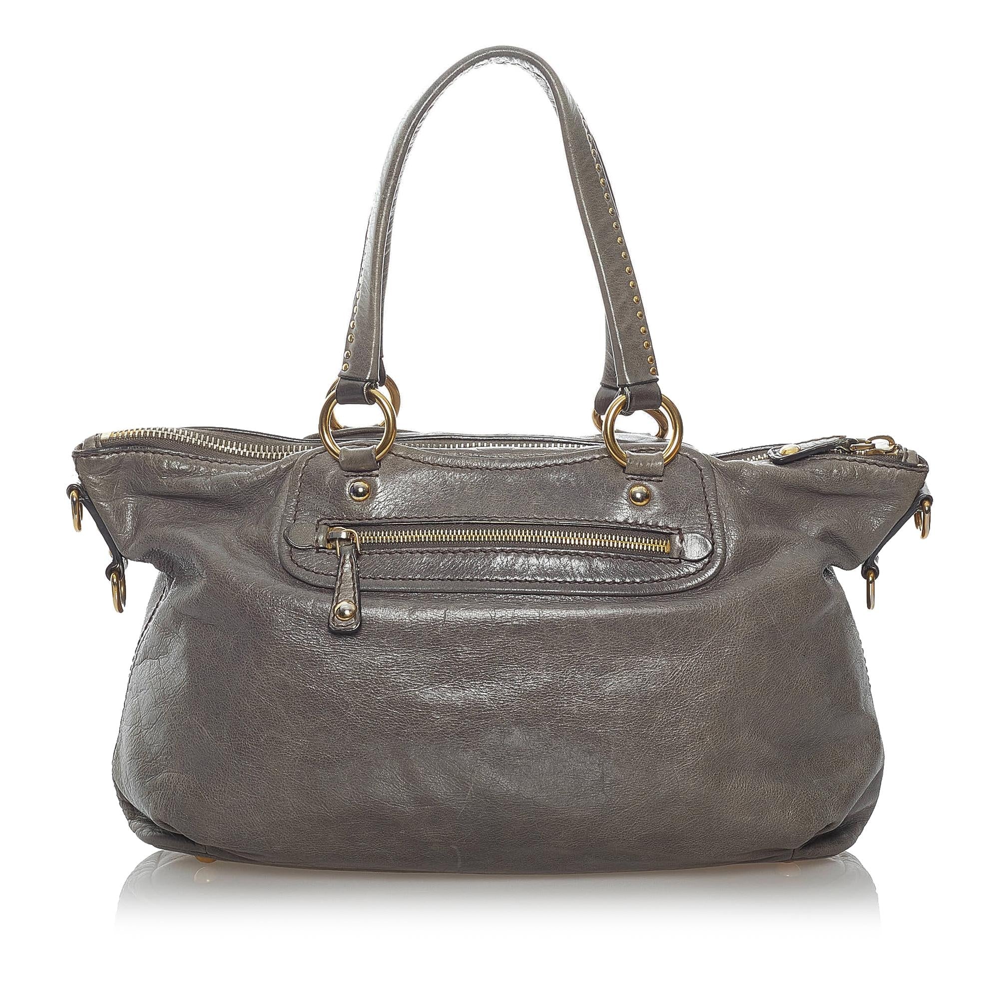 Miu Miu Leather Satchel (SHG-30645)