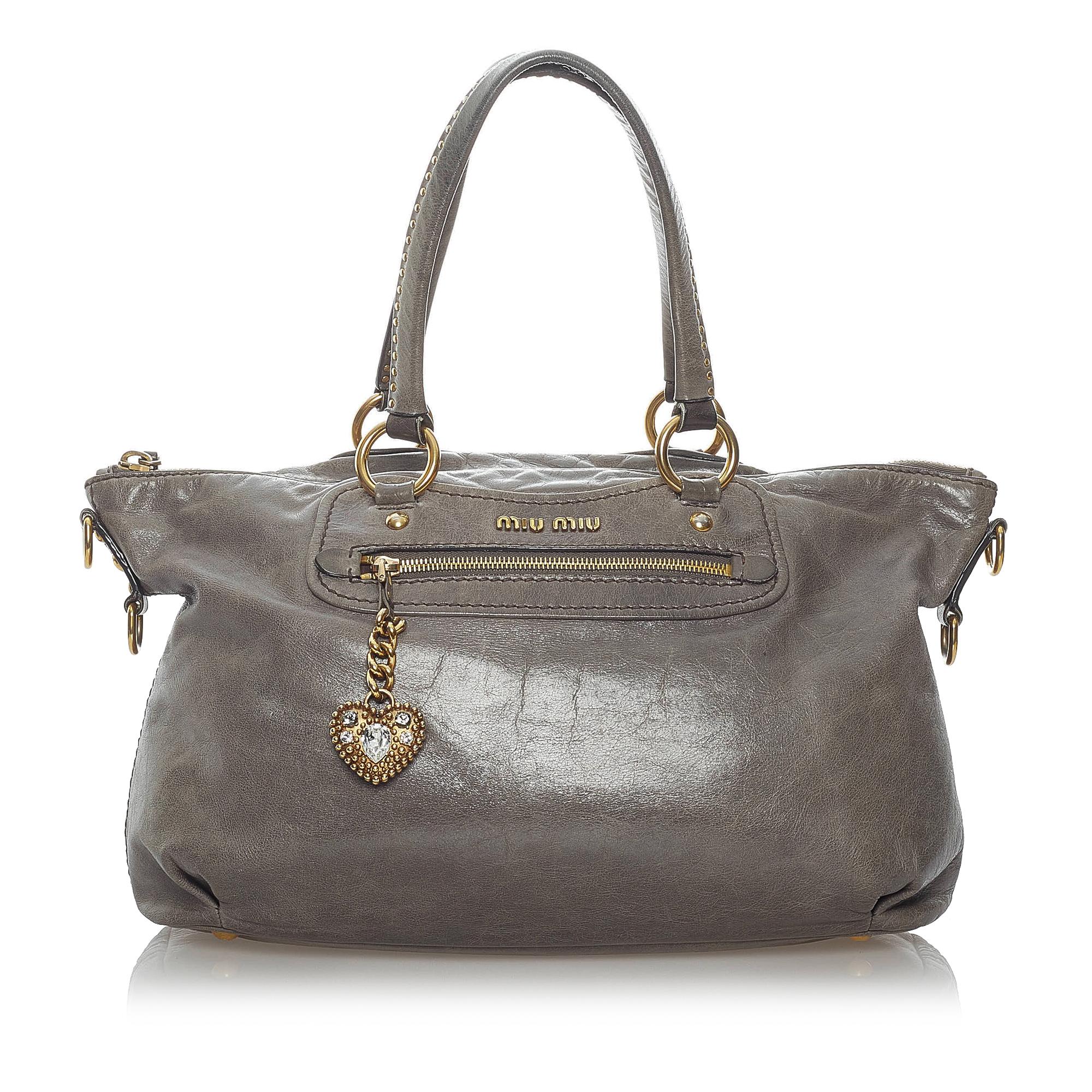 Miu Miu Leather Satchel (SHG-30645)