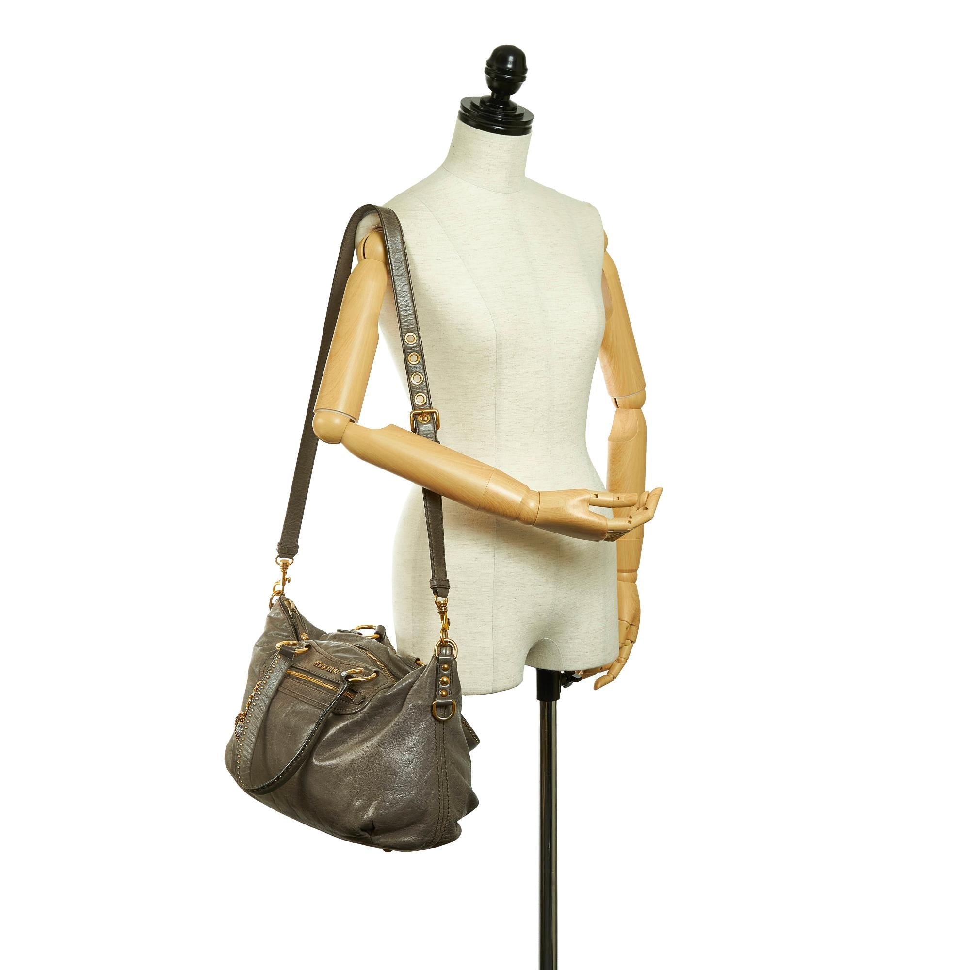 Miu Miu Leather Satchel (SHG-30645)