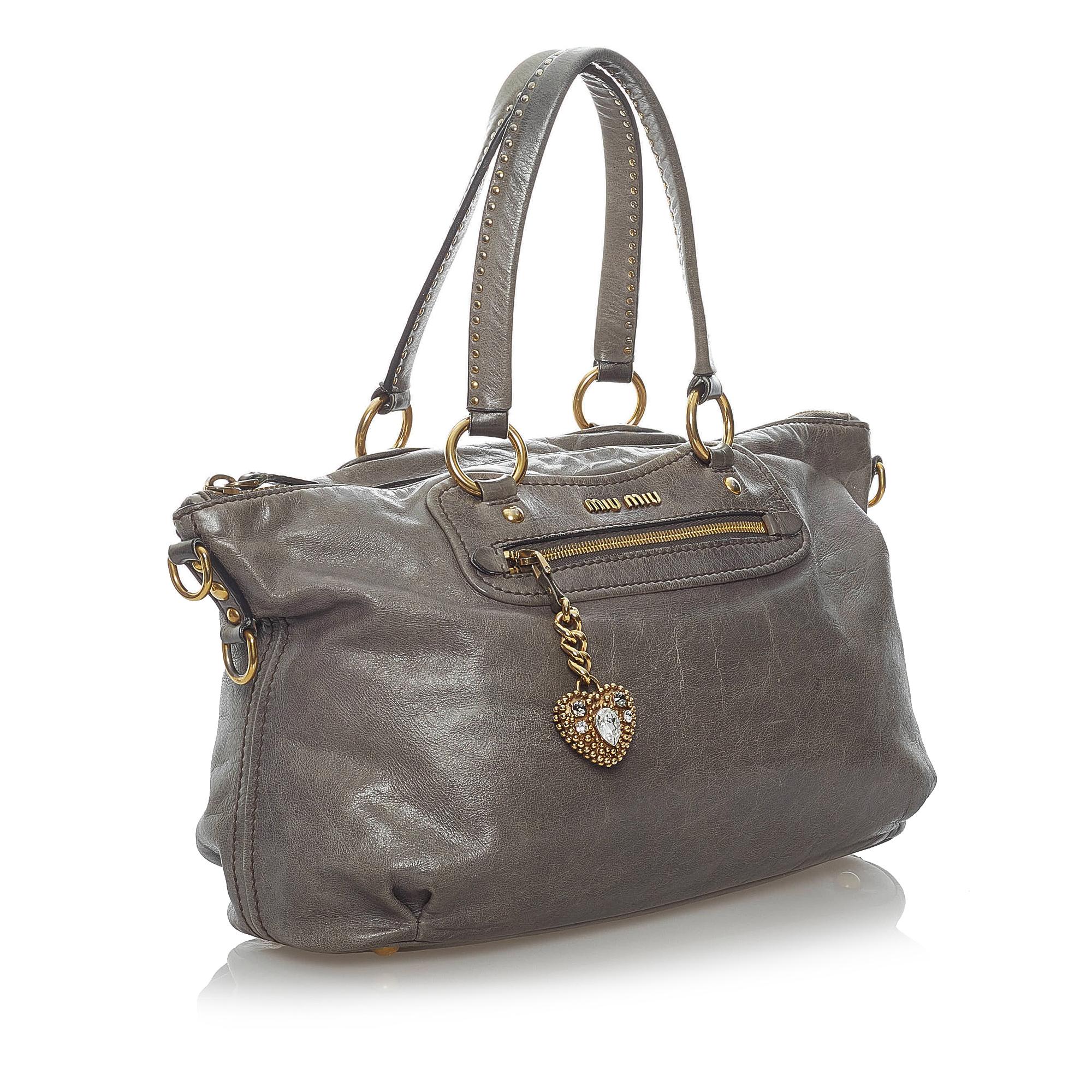 Miu Miu Leather Satchel (SHG-30645)