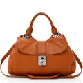 Miu Miu Leather Padlock Satchel (SHF-QpYbOu)