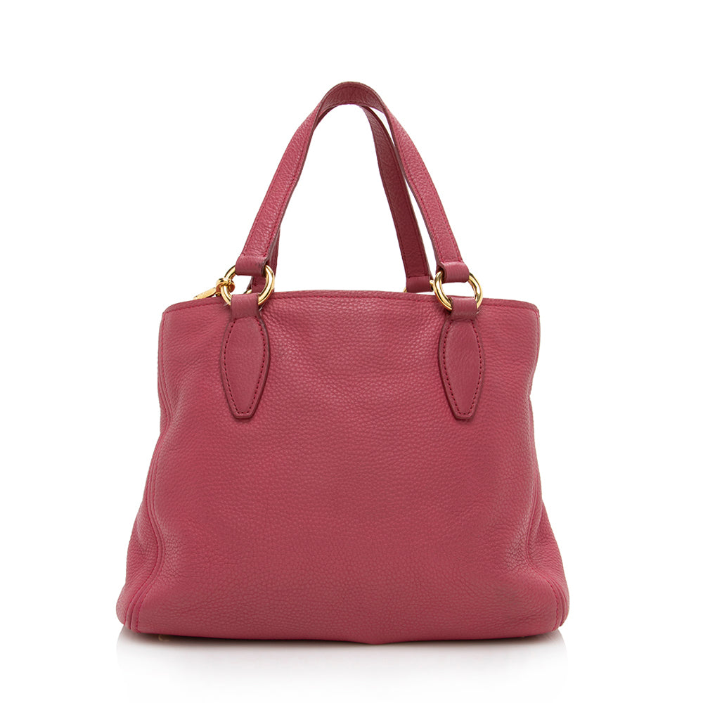 Miu Miu Leather Small Tote (SHF-15053)