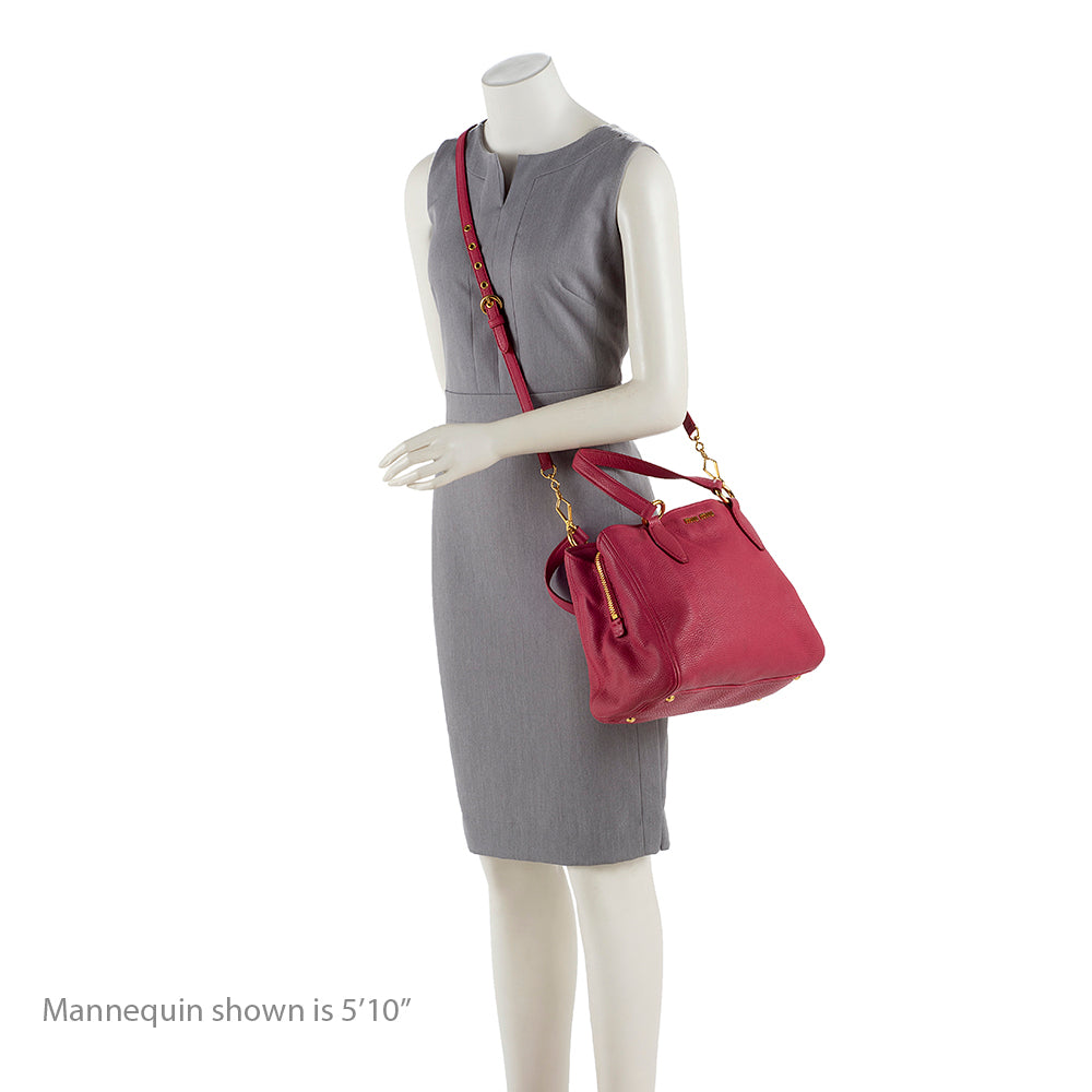 Miu Miu Leather Small Tote (SHF-15053)