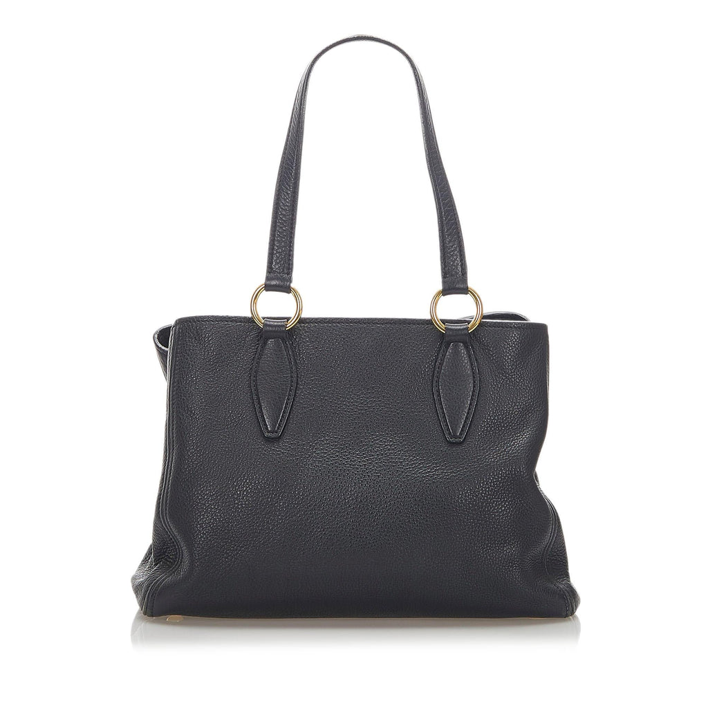 Miu Miu Leather Tote Bag (SHG-18645)