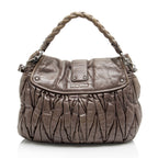 Miu Miu Matelasse Braided Coffer Hobo
