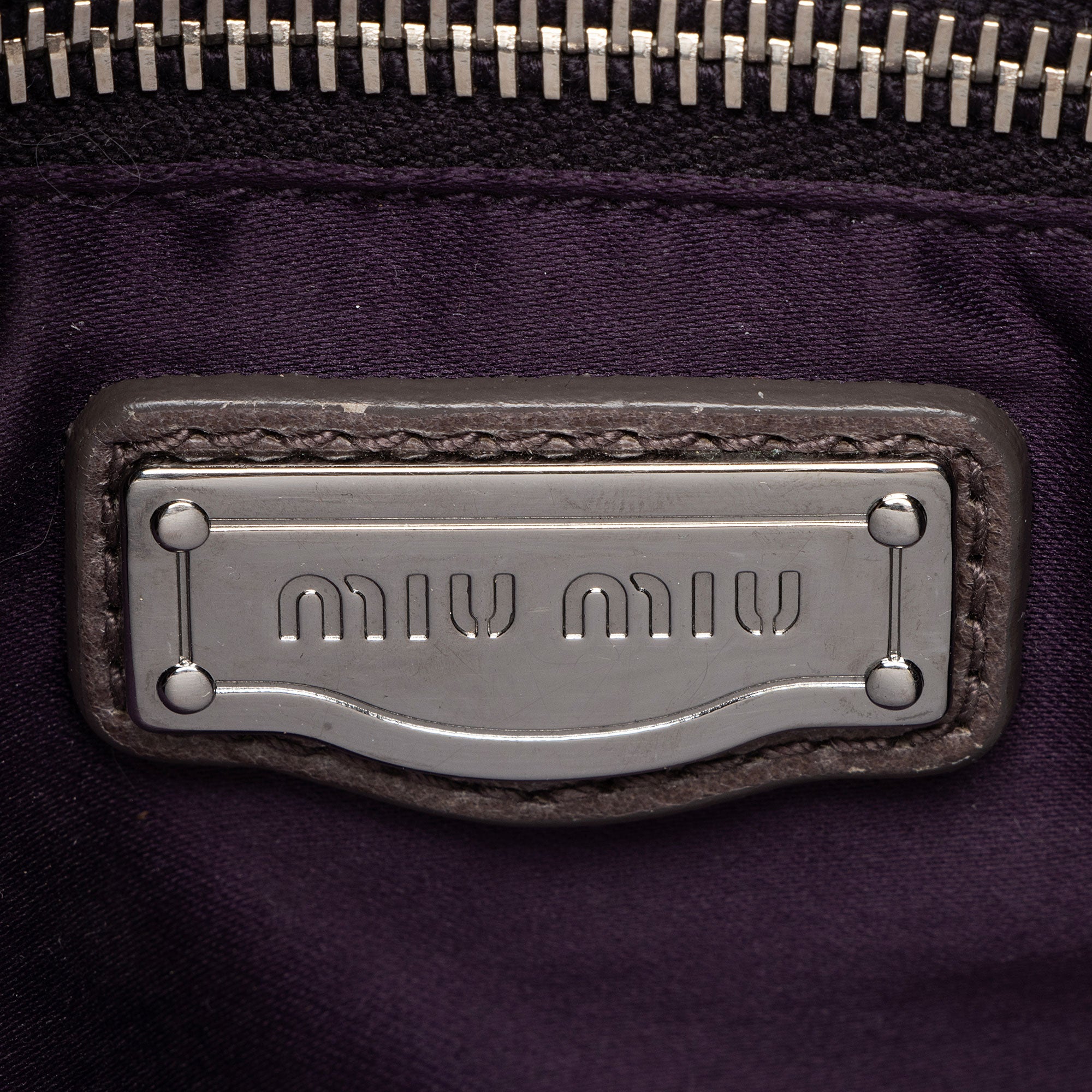 Miu Miu Matelasse Braided Coffer Hobo