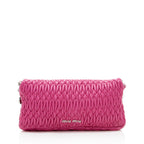 Miu Miu Matelasse Crystal Flap Shoulder Bag (SHF-17809)