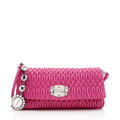 Miu Miu Matelasse Crystal Flap Shoulder Bag (SHF-17809)