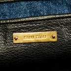 Miu Miu Matelasse Denim Tote Bag (SHG-29517)