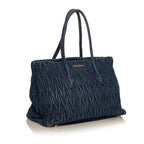 Miu Miu Matelasse Denim Tote Bag (SHG-29517)