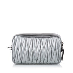 Miu Miu Matelasse Double Zip Leather Crossbody Bag (SHG-28757)