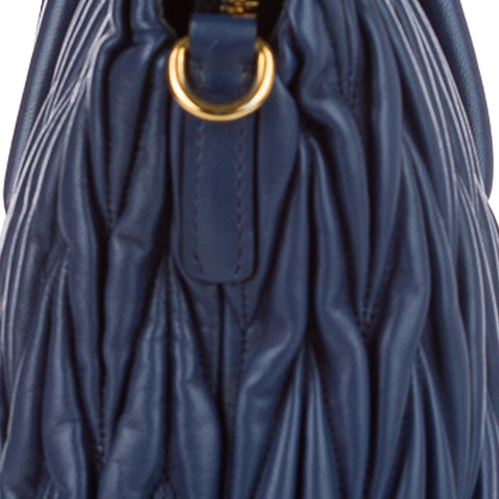 Miu Miu Matelasse Lambskin Leather Satchel (SHG-23830)