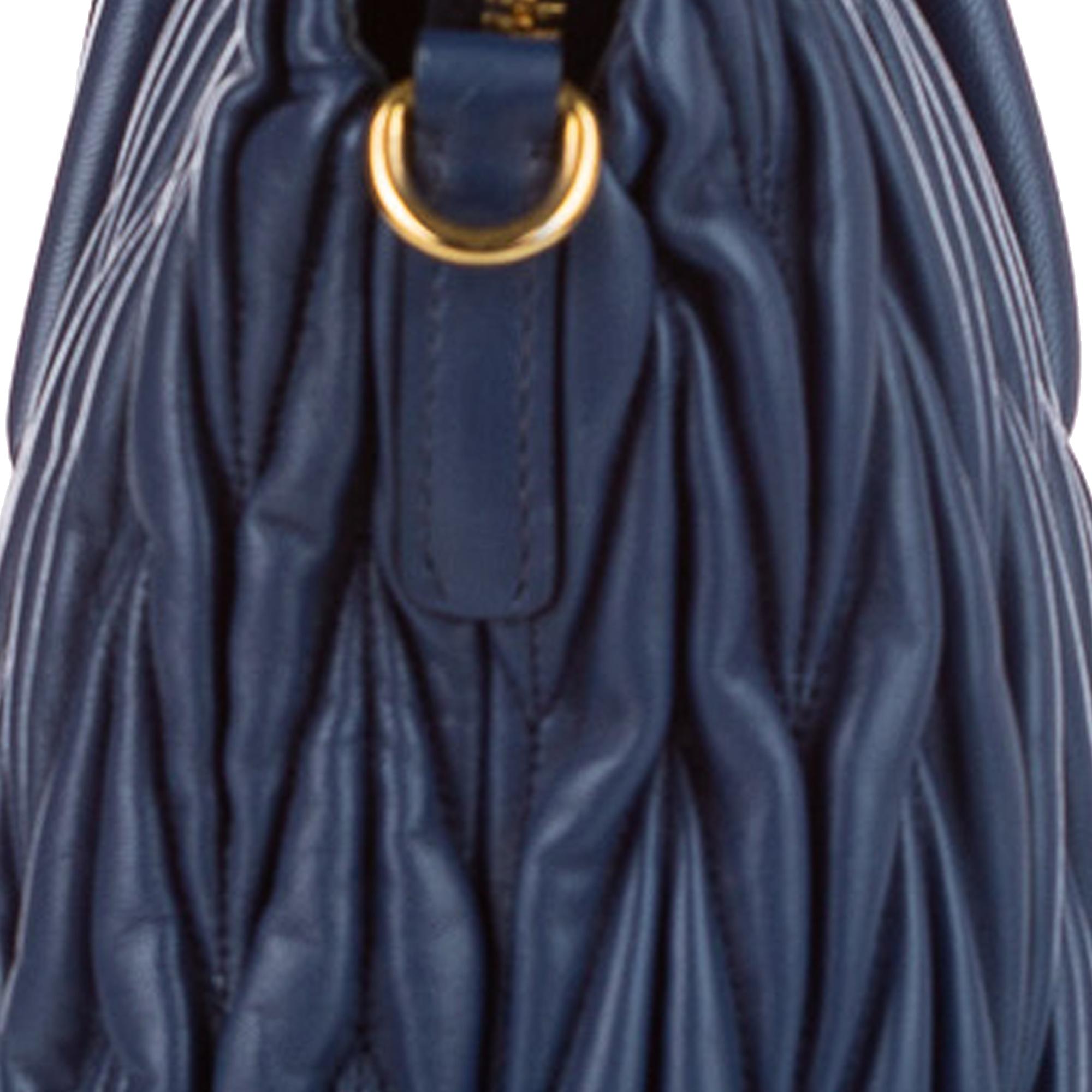 Miu Miu Matelasse Lambskin Leather Satchel (SHG-23830)