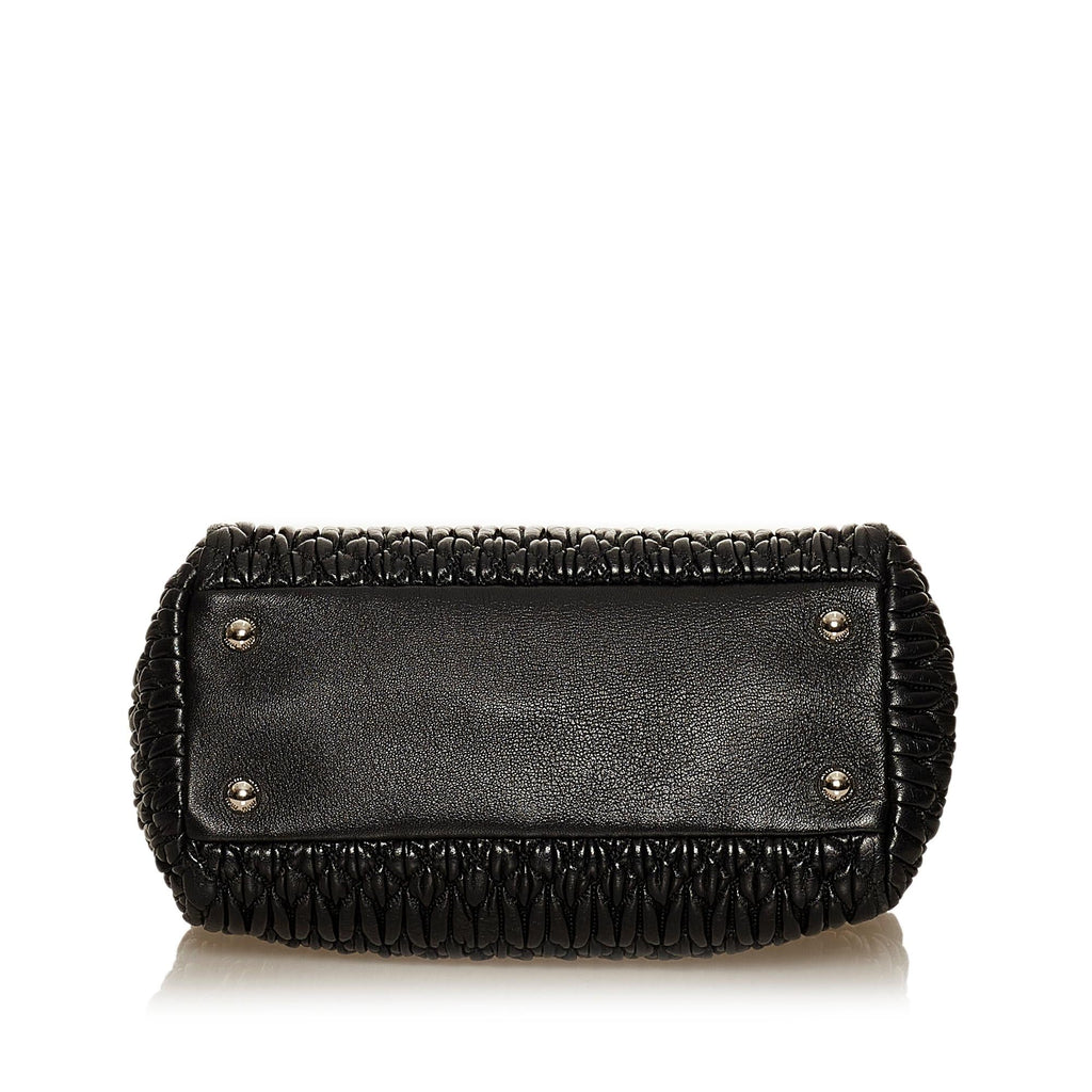 Miu Miu Matelasse Lambskin Leather Satchel (SHG-29512)