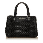 Miu Miu Matelasse Lambskin Leather Satchel (SHG-29512)