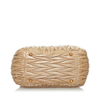 Miu Miu Matelasse Lambskin Leather Satchel (SHG-29622)