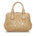 Miu Miu Matelasse Lambskin Leather Satchel (SHG-29622)