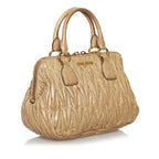 Miu Miu Matelasse Lambskin Leather Satchel (SHG-29622)