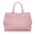 Miu Miu Matelasse Lambskin Leather Satchel (SHG-30245)