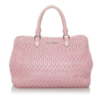 Miu Miu Matelasse Lambskin Leather Satchel (SHG-30245)