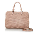 Miu Miu Matelasse Lambskin Leather Satchel (SHG-30323)